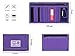 Rough Enough Canvas Purple Boys Girl Teen Wallet for kids with Zipper Coin Purse Organizer Credit Card Holder Pocket for Travel Women Kids Teen Boy Girl Christmas Gifts