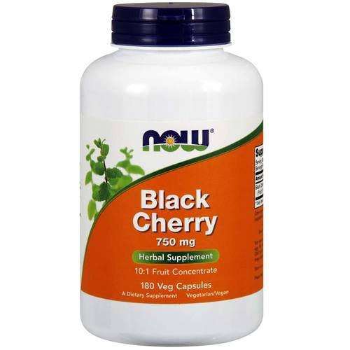 NOW Black Cherry Extract 750mg, 180 Veg Capsules Prime Pantry