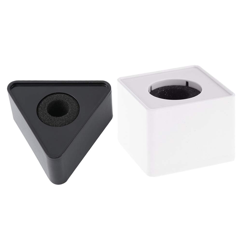 TOYANDONA Microphone Triangular Interview Mic Microphone Logo Flag Station for Studio Equipment 2pcs (Pattern 2)