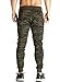 Ouber Men's Fitted Jogger Pants Gym Workout Running Sweatpants with Zipper Bottom (Camo,M)