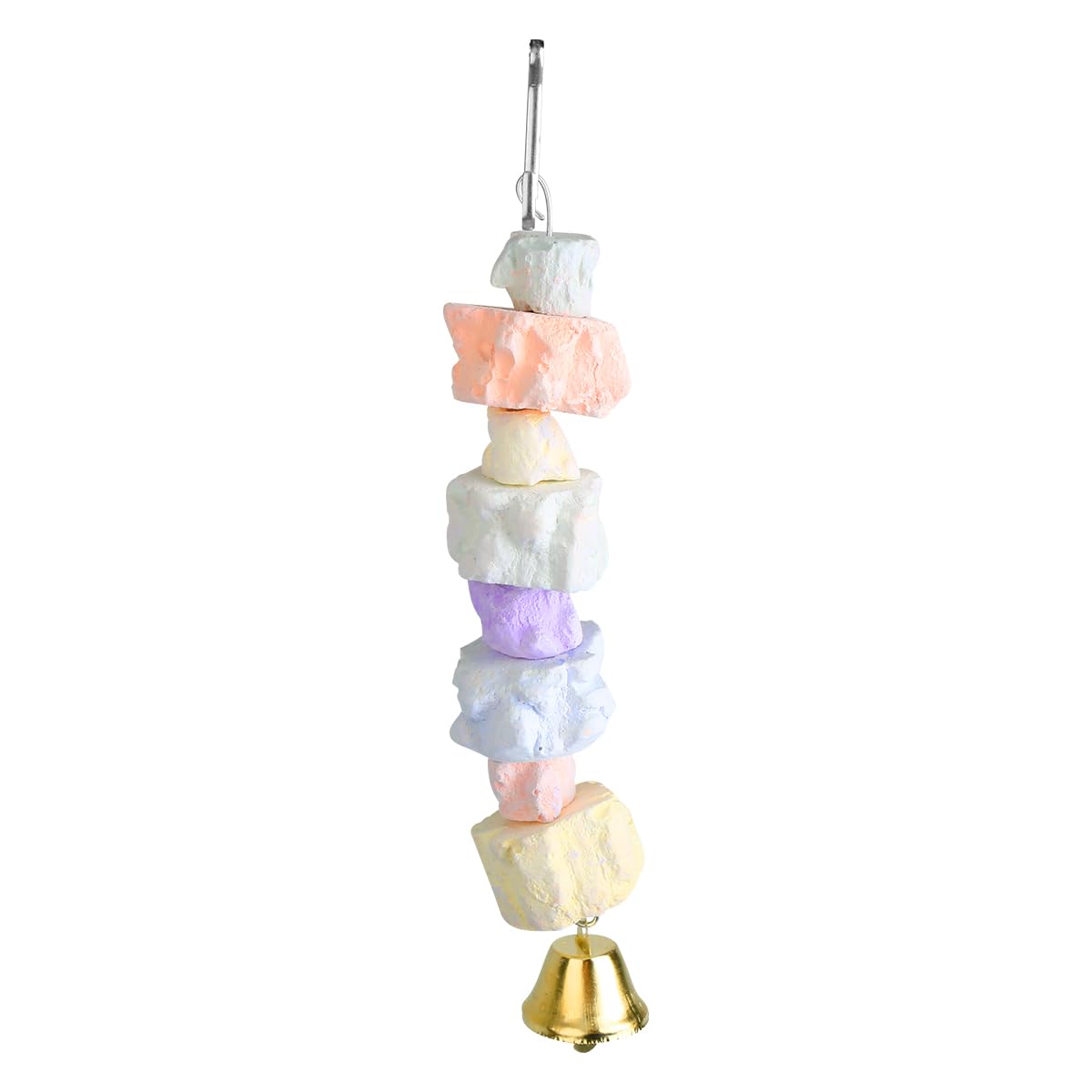 Thyonta Budgie Toys, love Bird Chew Toys with Bell Bite Chew Training Toys Small for Bird Most Parrot Train