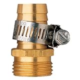 2 Pack - Orbit Male Aluminum Water Hose Repair Kit w/Hose Clamp - 5/8