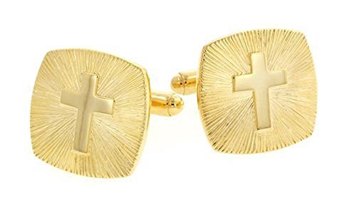 JJ Weston cross and starburst cufflinks. Made in the USA