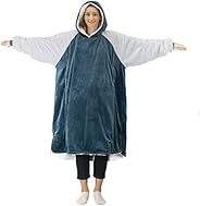 Winthome The Sherpa Fluffle Blanket Sweatshirt Warm, Soft, Cosy. Reversible Large Fleece Blanket Hoodie