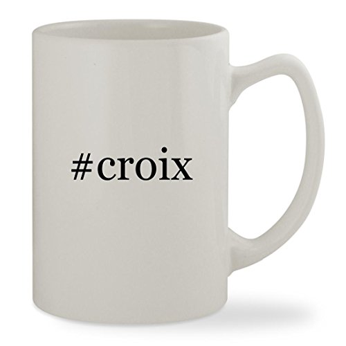 #croix - 14oz Hashtag White Statesman Sturdy Ceramic Coffee Cup Mug