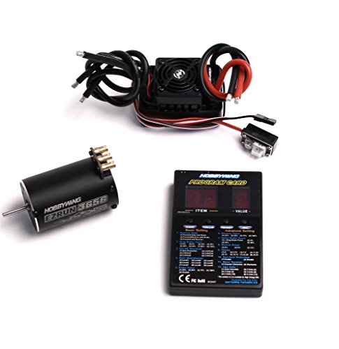 HobbyWing 81040201 SCT-Pro-C2 4000kV Sensor Motor Multifunction Program Box, Black