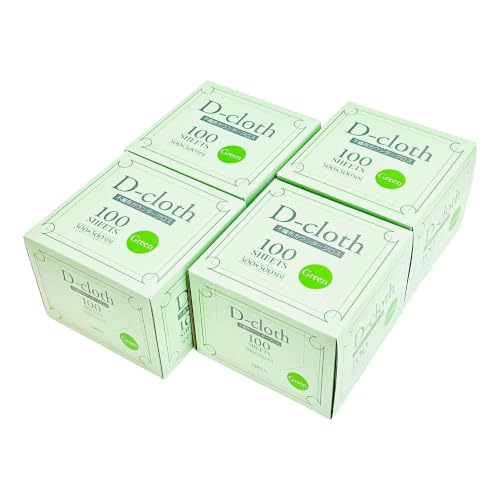 【お得な400枚パック】大日産業 D-Cloth 不織布カウンタークロス グリーン 小判 30×30cm 400枚(100枚×4箱) 使い捨て ふきん ダスター 洗って使える家庭用 業務用