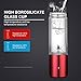 Portable Blender Stainless Steel Smoothie Blender with 16 oz Glass Travel Cup and Lid, Single Serve Rechargeable Cordless Electric Mini Juice Mixer.Personal Handheld Blender.