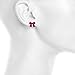 Lux Accessories Breast Cancer Awareness Believe Pave Crystal Box Heart Multiple Stud Earrings Set