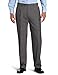 Louis Raphael Men's Total Comfort Stretch Wool Solid Pleated Dress Pant