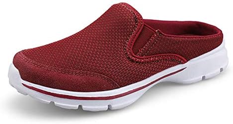 MizHome Women's Backless Walking Sneakers Summer Slip-on Mule