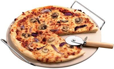KitchenWorthy 1475546 Pizza Stone Set, 13"
