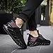 COKAFIL Men Running Shoes Walking Athletic Casual Fashion Sport Tennis Blade Sneakers Black, 7.5