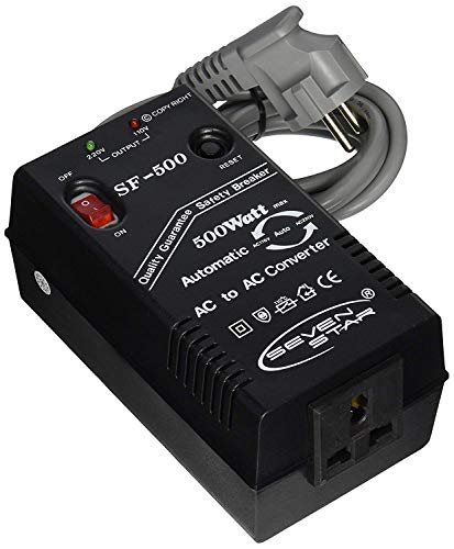 Seven Star SF500 500W 110v/220v 220v/110v Step Up/Down Automatic Transformer Adapter - Thumbnail 2