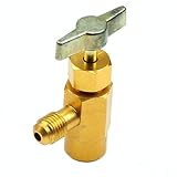 CSLU R-134 R-134a AC Refrigerant Tap Can Dispensing 1/4 SAE Thread Valve Tool 1/2 Interface