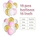 Baby Shower Decorations for Girl Pink and Gold Baby Girl Shower Decorating Kits with Banner, Balloons, Pom Poms Flowers, Paper Lantern, Paper Garland