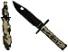 Ultimate Arms Gear Tactical Limited Edition Urban / Snow Camo Camouflage M9 M-9 Military Survival Stealth Black Blade Bayonet Knife With Tactical Sheath Scabbard