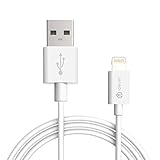 [Apple MFi Certified] iClever BoostLink 3.3ft / 1m Premuim Lightning to USB Cable with Ultra Compact Connector Head for iPhone, iPad and iPod, White