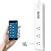 InnoTruth, Wifi Power Strip Surge Protector with 3 Individually Controlled Smart AC Plug & 4 USB Fast Charging Ports, Timer, Compatible with Alexa Echo Google Home Voice Control