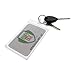 Specialist ID Rigid Fuel Card Holder with Key Ring - Clear Hard Plastic Card Protector Keychain for Fleet, Gas Cards, Company Cars and More - Key Card Holders for Work, Student, or Nurse