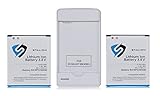 Galaxy S3 Battery: Stalion Strength Replacement 2100mAh Li-Ion Battery 2X Batteries + Power Travel Battery Charger with USB Port for Samsug Galaxy S3 SIII