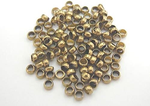 つぶし玉 かしめ玉 １００個入り ５色４サイズから選択可能 エンドパーツ