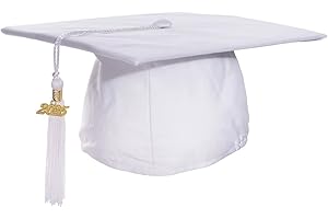 HAPPY GRADUATES Preschool and Kindergarten Matte Graduation Cap and Tassel with Year Charm Sets