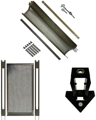 Pool Fence DIY by Life Saver Pool Fence, 72-Foot Brown Barrier Fence, Self-Closing Gate, Drill Guide Bundle