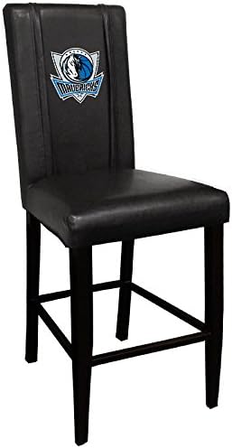 XZipit NBA Bar Stool 2000 with Dallas Mavericks Logo Panel, Black