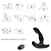 Male Vibrating Prostate Massager Sex Toy with 12 Speed for Wireless Remote Control Anal Pleasure Waterproof Rechargeable Prostate Stimulator Anal Vibrator Butt Plug,Unisex G spot Vibrator Anal Sex Toy