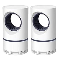 BBTshop 2PC USB Electric LED Mosquito Killer Lamp - 5W Smart Optically Controlled Mosquito Repellent Killing Lamp (2PC)
