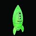 Jet Creations Inflatable NASA Blow up Educational Space Rocket Ship Glow in The Dark Birthday Party Toy Supplies for Kids, School, Events, 30 inches Tall