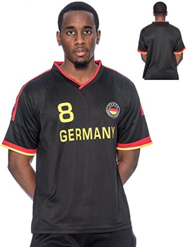 True Rock World Cup Soccer Jersey (Black - Germany, Medium)