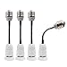 DiCUNO E26 15.5CM/5.5 Inch Extension Socket Extender Adapter, E26 Flexible Extender, All-Directional Adjustable, Standard Light Bulb Socket Extension Converter, 4-Pack