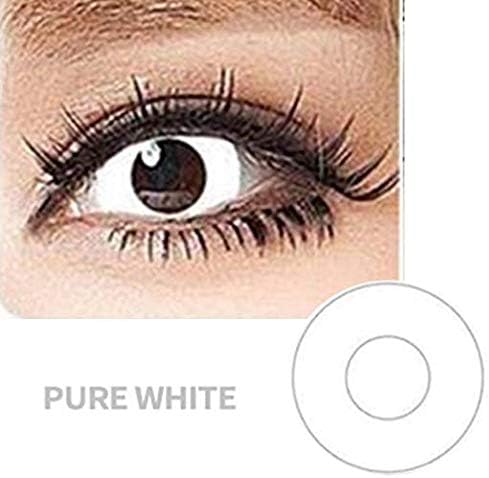 Women Multicolor Cute Charm and Attractive Fashion Contact Lenses Cases Cosmetic Makeup Eye Shadow - Zombie with Contact Lens Case By Enno Vision TM