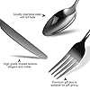 Cutlery-Flatware-Set24-Piece-Silverware-Set-with-Gift-Box-Stainless-Steel-Tableware-Dinnerware-Sets-Knife-Fork-Spoon-Service-for-6-Multipurpose-Use-Safe-for-Home-Kitchen-Party-Black Cutlery Flatware Set,24 Piece Silverware Set with Gift Box Stainless Steel Tableware Dinnerware Sets Knife Fork Spoon…