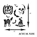 HALLOWEEN DECOR STENCIL (size 5”w x 5”h) Reusable Stencils for Painting - Best Quality Scrapbooking Halloween Idea - Use on Walls, Floors, Fabrics, Glass, Wood, Cards, and More…