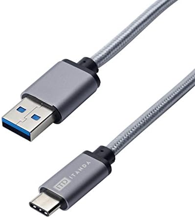 USB Type C, ITANDA 3.3ft / 1M Braided USB-C 3.1 Type-C to USB-A 3.0 Male Charging Data Cable for Nexus 6P, Nexus 5X, OnePlus Two, New Macbook 12 inch, Google ChromeBook Pixel, Nokia N1, Pixel C