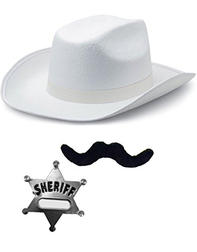 childs white cowboy hat