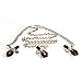 Adjustable Nipple Clamps Fetish Nipples Teasers Breast Clit Sensual Bondage Nipple Clips (Three Nipple Clip)