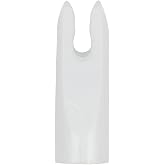 Bohning Glue-on Legend Nock for 5/16&rdquo; shafts, 12 Pk, White