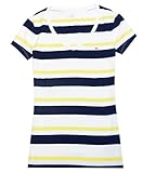 Tommy Hilfiger Women Uneven Stripes V-neck T-shirt