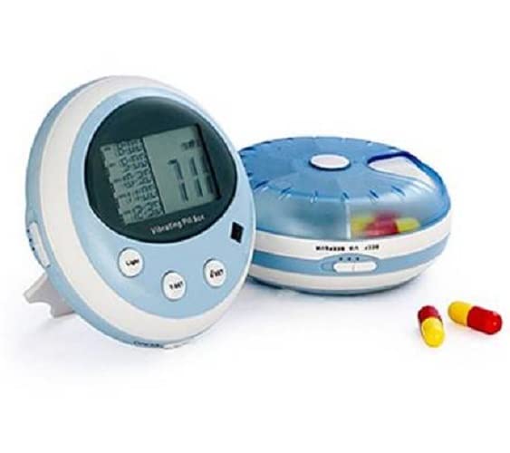 Pivotell Minitell Electronic Pill Reminder – with up to 5 Audio and/or Vibrating Alarms per Day