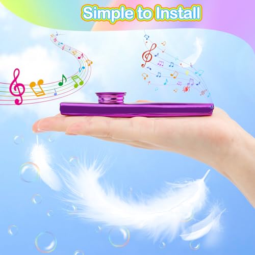 Kazoo 7 Piece Metal 15 Diaphragms ELEPRUC Aluminium Alloy Membrane Flute Musical Instruments