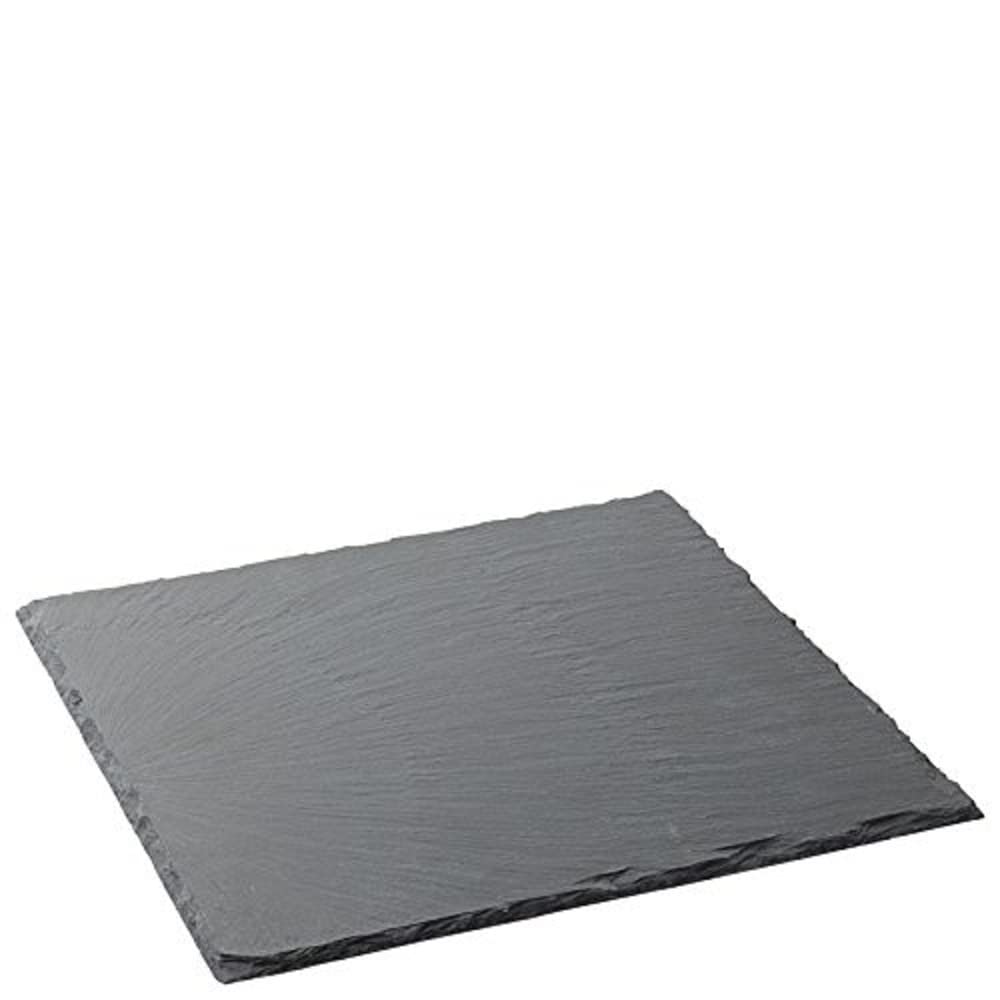 Utopia Mineral Collection Square Slate Platters 28cm - Pack of 6 | Slate Presentation Platters