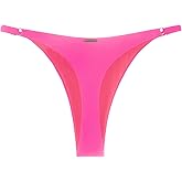 RELLECIGA Women's Adjustable High Cut Thong Bikini Bottom