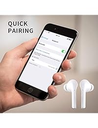 Bluetooth Wireless Earbuds 5.0 Magnetic Earphones Lightweight Ear Buds Mic Stereo in-Ear Headphones Sports Headset IPX7 Waterproof Hi-Fi Sound Charging Case Compatible Android, Samsung, iPhone, HTC