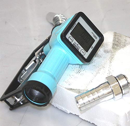 9TRADING Turbine Mechanical Gas Diesel Digital Fuel Nozzle with Accuracy LCD Reading Meter