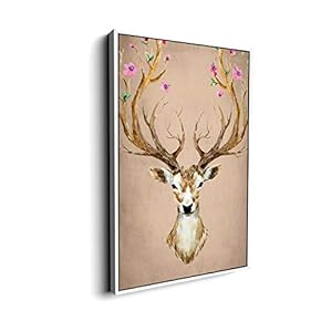 Canvas Wall Art for Living Room, Bedroom Animal Portrait Framed Canvas Prints for Home Decoration Ready to Hang - 16x24 inches
