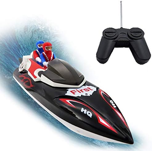 KOLAMAMA Remote Control Boat, RC Boat for Kids&Adults,2.4Ghz 4CH Electric Racing Boat for Pools and Lakes,Kids Boat Toy